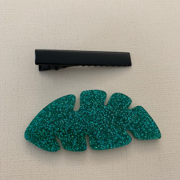 PALM LEAVES ALLIGATOR CLIP - CHOOSE COLOUR