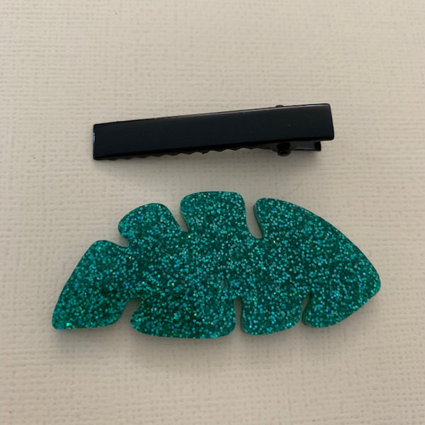 PALM LEAVES ALLIGATOR CLIP - CHOOSE COLOUR